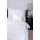 NATURTEX 2 részes pamut-szatén ágyneműhuzat, fehér csíkos 140x200/50x70
