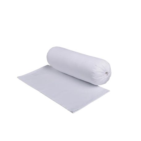 NATURTEX pamut-szatén hengerpárnahuzat, zsinóros rögzítéssel, 15x40cm-es párnához