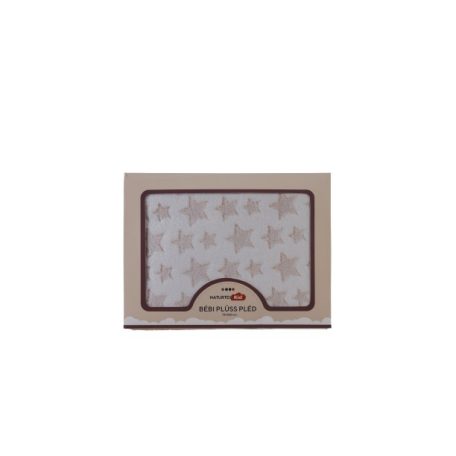 NATURTEX Beige Star baby plüss pléd 