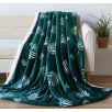Naturtex pléd sherpa 150x200 cm zöld-fehér leveles 