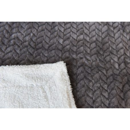 NATURTEX Sherpa kétoldalas pléd - OMBRE GREY 150X200 CM