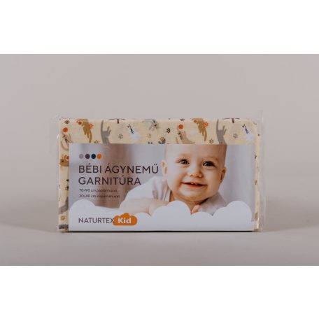 NATURTEX 2 részes Baby ágyneműhuzat/Cicás